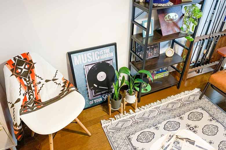 男の趣味小物が充実したワンルームハウススタジオ